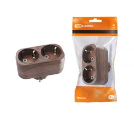 18.06.04 Аксессуары - Блоки розеточные (двойники, тройники) «ЭКО» (бук)