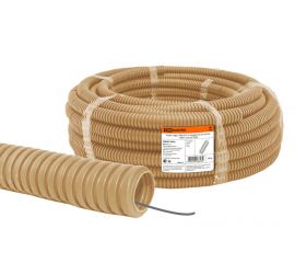 04.01.06 Трубы гофрированные из ПВХ серия «ЭКО» - цвет сосна упаковка для розничных продаж