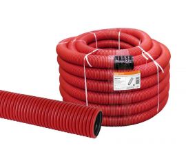 04.13.05 Трубы гофрированные двустенные из ПНД красные