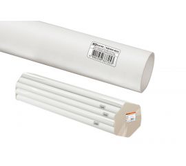 04.04.03 Трубы гладкие жесткие из ПВХ - цвет белый, упаковка для розничных продаж по 2 м.