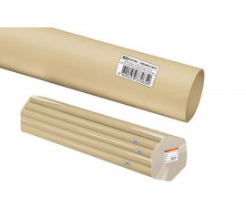 04.04.04 Трубы гладкие жесткие из ПВХ серия «ЭКО» - цвет сосна, упак. для розничных продаж по 2 м.