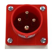 KEAZ Вилка для монтажа на поверхность 514-16А-6h-380AC-3P+PE-IP44