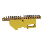 KEAZ Шина нулевая с изолятором OptiKit BB-D-PE-DIN-18-6х9-желтый