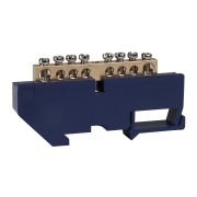 KEAZ Шина нулевая с изолятором OptiKit BB-D-N-DIN-8-6х9-синий