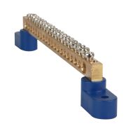 KEAZ Шина нулевая с двумя изоляторами OptiKit BB-T-PE-S-16-6х9-желтый