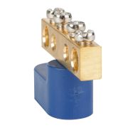 KEAZ Шина нулевая с одним изолятором OptiKit BB-O-PE-S-8-6х9-желтый