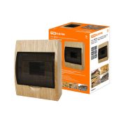 Бокс ЩРН-П-6 модулей навесной пластик IP41 «Эко» (сосна) TDM