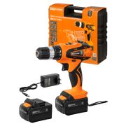 Дрель-шуруповерт акк. ДША-14-ЛК1 14 В, 1,3 А*ч Li-Ion 2 шт, 26 Нм, 0-1400 об/мин, кейс, «Гранит» TDM