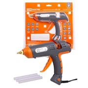 Клеевой пистолет КП-150, 11,3 мм, подставка, терморегулятор, шнур 1,5 м, 150 Вт, Т=220 С «Алмаз» TDM