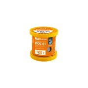 Припой ПОС 61, трубка с канифолью, ГОСТ 21931-76, Ø2 мм, 100 г, катушка, серия «Алмаз» TDM