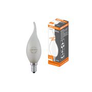 Лампа накаливания «Свеча на ветру» матовая 60 Вт-230 В Е14 TDM