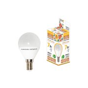 Лампа светодиодная FG45-7 Вт-230 В-4000 К–E14 Народная