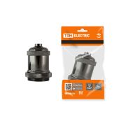 Патрон подвесной Е27, металлический «Лофт», черный TDM