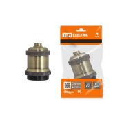 Патрон подвесной Е27, металлический «Лофт», бронза TDM