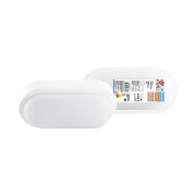 Светодиодный светильник LED ДПП 3801 12Вт 6500К IP65 белый овал 177*85*57 мм Народный