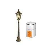 Светильник садово-парковый «Париж» 1 х 60 Вт, столб, H1150 мм, алюм., прозрачное/бронза, Е27, TDM