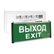 Светильник аварийный эвакуационный светодиодный ССА-01-1, 1,5 ч, одностор, ВЫХОД-EXIT, Народный