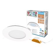 Светильник ультратонкий встраиваемый светодиодный «Даунлайт НАРОДНЫЙ» СВО (белый) 3 Вт 6500К