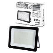 Прожектор светодиодный СДО-04-500Н 500 Вт, 6500 К, IP65, черный, Народный