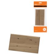 Накладка на бревно деревянная универсальная НБУ 1Пх2 280 мм, под покраску TDM