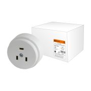 Розетка РШ 32А 250В 2Р+РЕ ОУ белая TDM