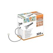 Кабель витая пара народный F/UTP Cat 5e 4х2х24AWG (305м) PVC, серый