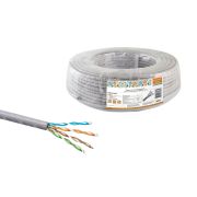 Кабель витая пара народный U/UTP Cat 5e 4х2х24AWG CCA (50м) PVC, серый