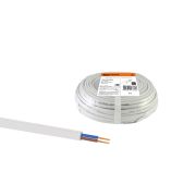 Шнур ШВВП 2х0,75 ГОСТ (5м), белый TDM