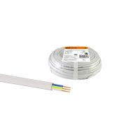 Шнур ШВВП 3х0,5 ГОСТ (10м), белый TDM