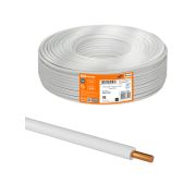 Провод ПуВ 1х10,0 ГОСТ (100м), белый TDM