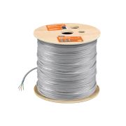 Кабель витая пара F/UTP Cat 6 4х2х23AWG (305м)  solid, ПВХ, серый TDM