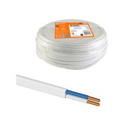 Провод ПВВП 2х1 ГОСТ (100м), белый TDM