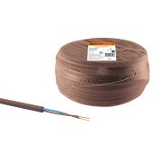 Провод ПВС 2х1,5 ГОСТ (100м), коричневый «ЭКО» TDM