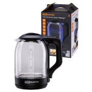Электрический чайник «Нептун», стекло, 1,8 л, 1800 Вт, черный, TDM