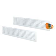 Решетка радиаторная, с регулировкой живого сечения, белая, 460х123 TDM