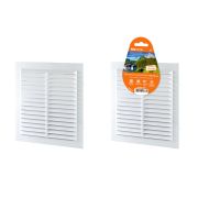 Решетка неразъемная с москитной сеткой, белая, 190х190 TDM