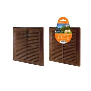 Решетка разъемная с москитной сеткой, 208х208 «ЭКО» (коричн.) TDM