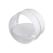 Соединитель для круглых воздуховодов с обр. клапаном, D150, TDM