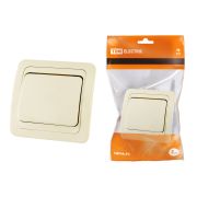 Выключатель 1-кл. 10А сл. кость «Валдай» TDM