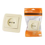 Розетка 2П 10А сл. кость «Валдай» TDM