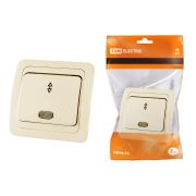 Переключатель на 2 направления с подсветкой 10А сл. кость «Валдай» TDM