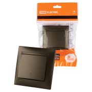 Перекрестный выключатель 1-кл. 10А бронза «Лама» TDM