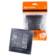 Выключатель 3-х кл. 10А старинное серебро «Лама» TDM