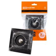 Розетка SAT (F-разъем) 0-2400МГц старинное серебро «Лама» TDM