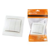 Выключатель 3 кл. 10А (основание пластик) белый «Таймыр» TDM