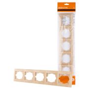 Рамка 5-ти постовая горизонтальная сосна «Лама» TDM