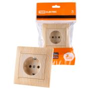 Розетка 2П+З 16А 250В сосна «Лама» TDM