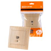 Розетка телефонная RJ11 сосна «Лама» TDM