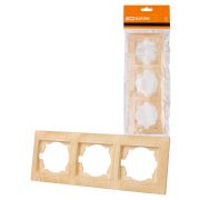 Рамка 3-х постовая горизонтальная сосна «Лама» TDM