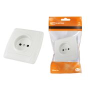 Розетка 2П 10А 250В белая «Онега» TDM